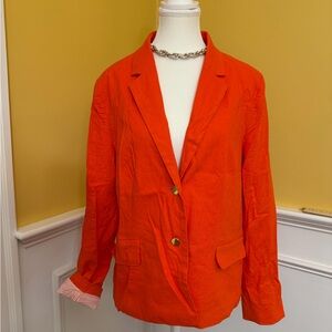 Harve Benard Vibrant Orange Blazer size 12